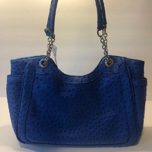Blue Faux Leather Purse *NWT*